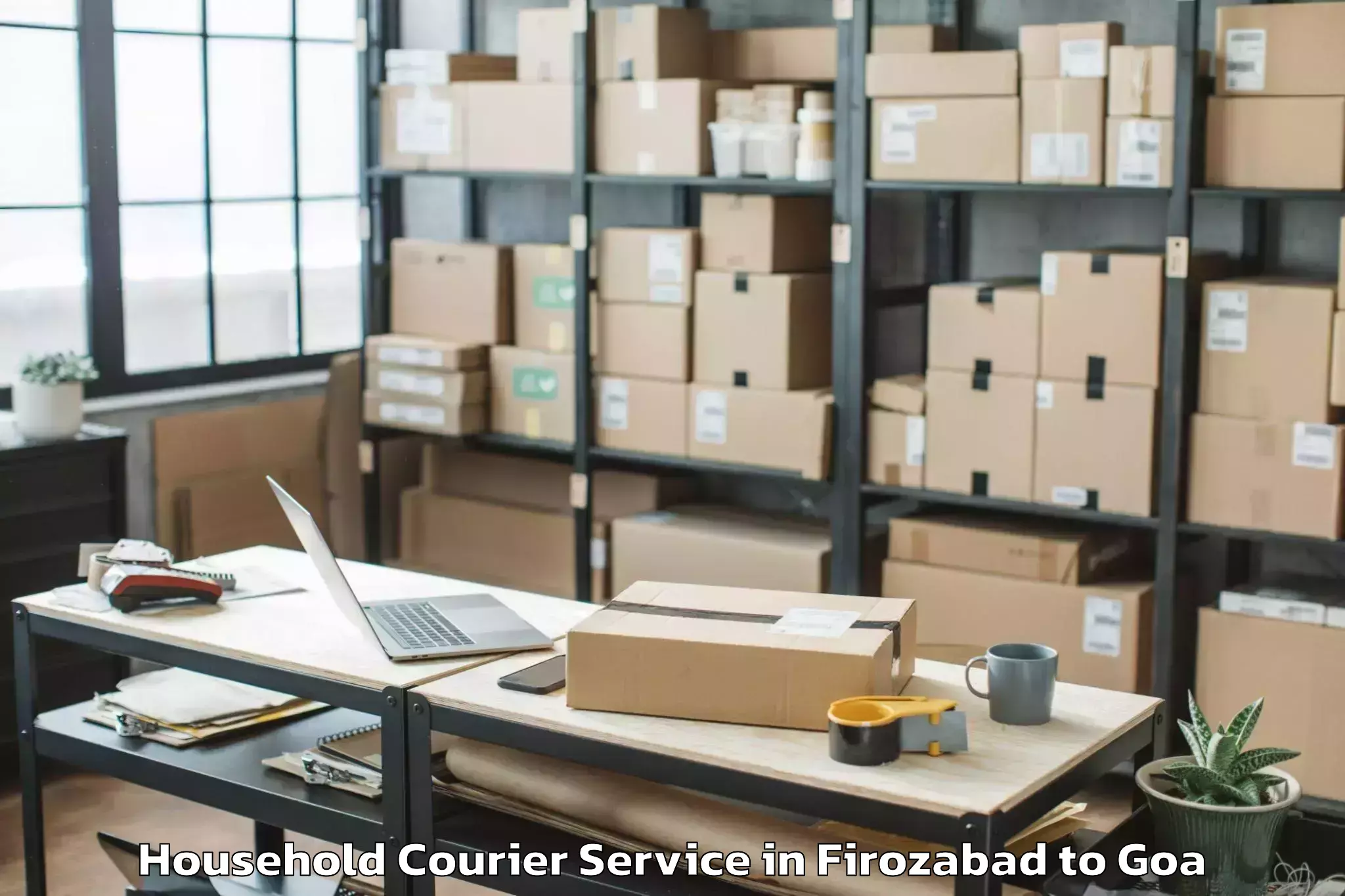 Discover Firozabad to Saligao Household Courier